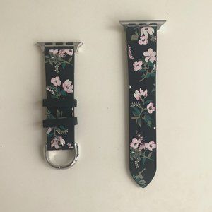 Kate Spade Black Floral Print Silicone Band for Apple Watch®, 38mm & 40mm
